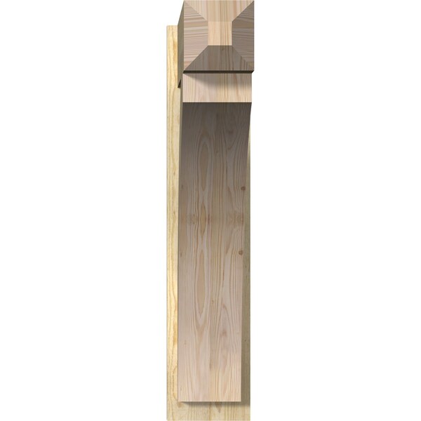 Thorton Rough Sawn Craftsman Outlooker, Douglas Fir, 8W X 30D X 38H